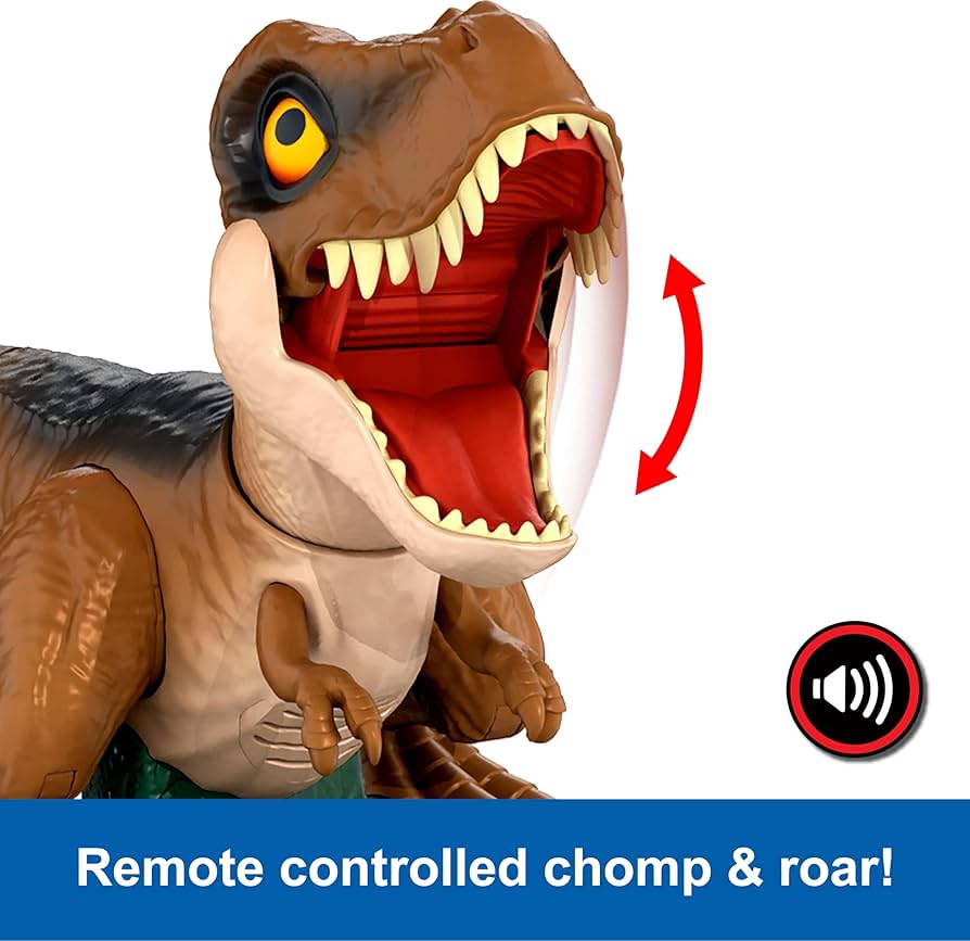 JURASSIC WORLD ROARIN' FRENZY T. REX DINO RC WITH SOUND